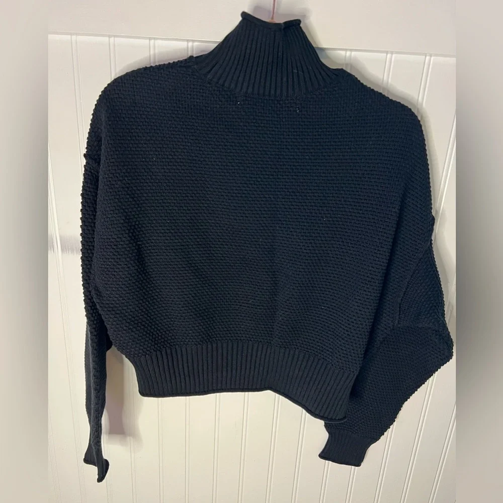 Free People Hailee Sweater Skirt Set XS in Black NWT